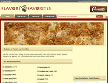 Tablet Screenshot of flavorsandfavorites.com